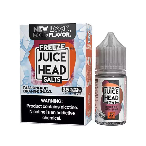 Juice Head Freeze Salt Passionfruit Orange Guava Freeze eJuice