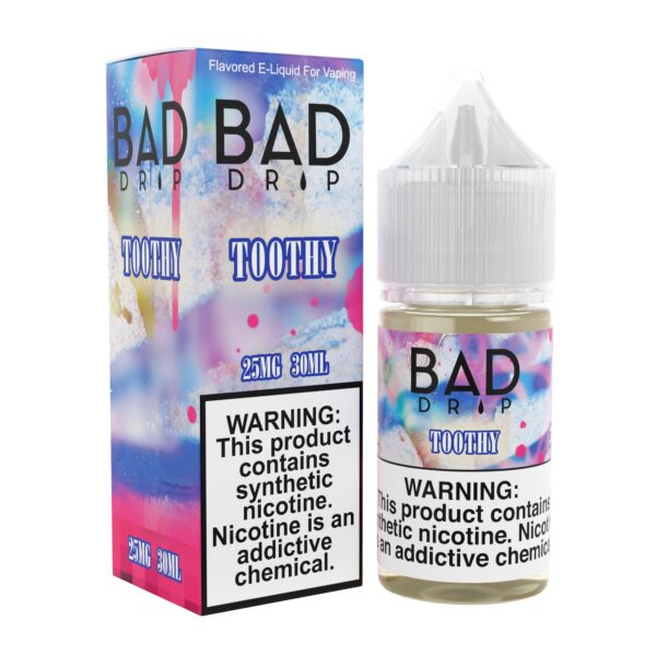 BadDripSyntheticSalt-Toothy-25mg-30mL Bad Salt Toothy eJuice