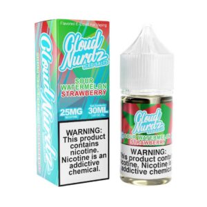 Cloud-Nerdz-Salt-Sour-Watermelon-Strawberry-Iced Cloud Nurdz Iced Salts Sour Watermelon Strawberry eJuice