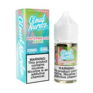 Cloud-Nerdz-Salt-Watermelon-Apple-Iced Cloud Nurdz Iced Salts Watermelon Apple eJuice