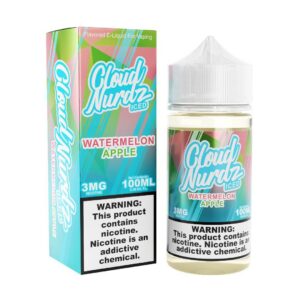 CloudNurdz-Watermelon-Apple-Iced Cloud Nurdz Iced Watermelon Apple eJuice