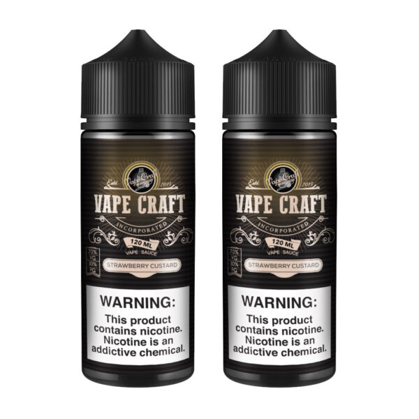 Vape Craft Strawberry Custard 2 Bottle Bundle